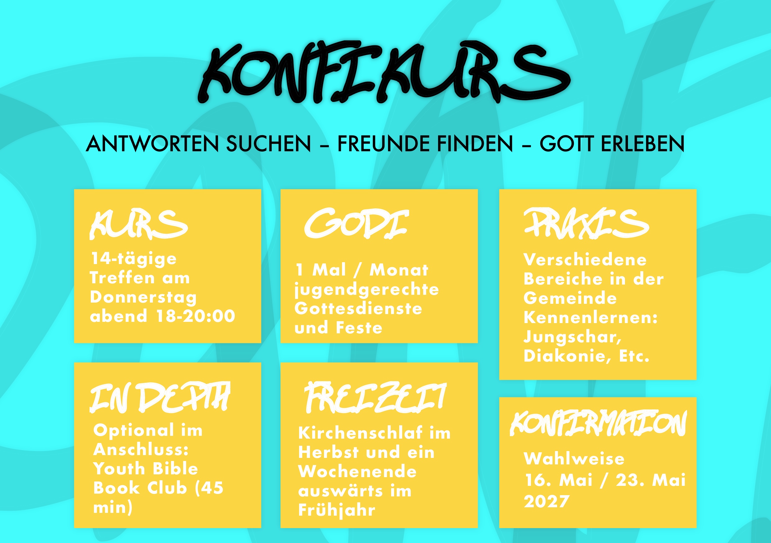 Infos zum neuen Konfijahrgang