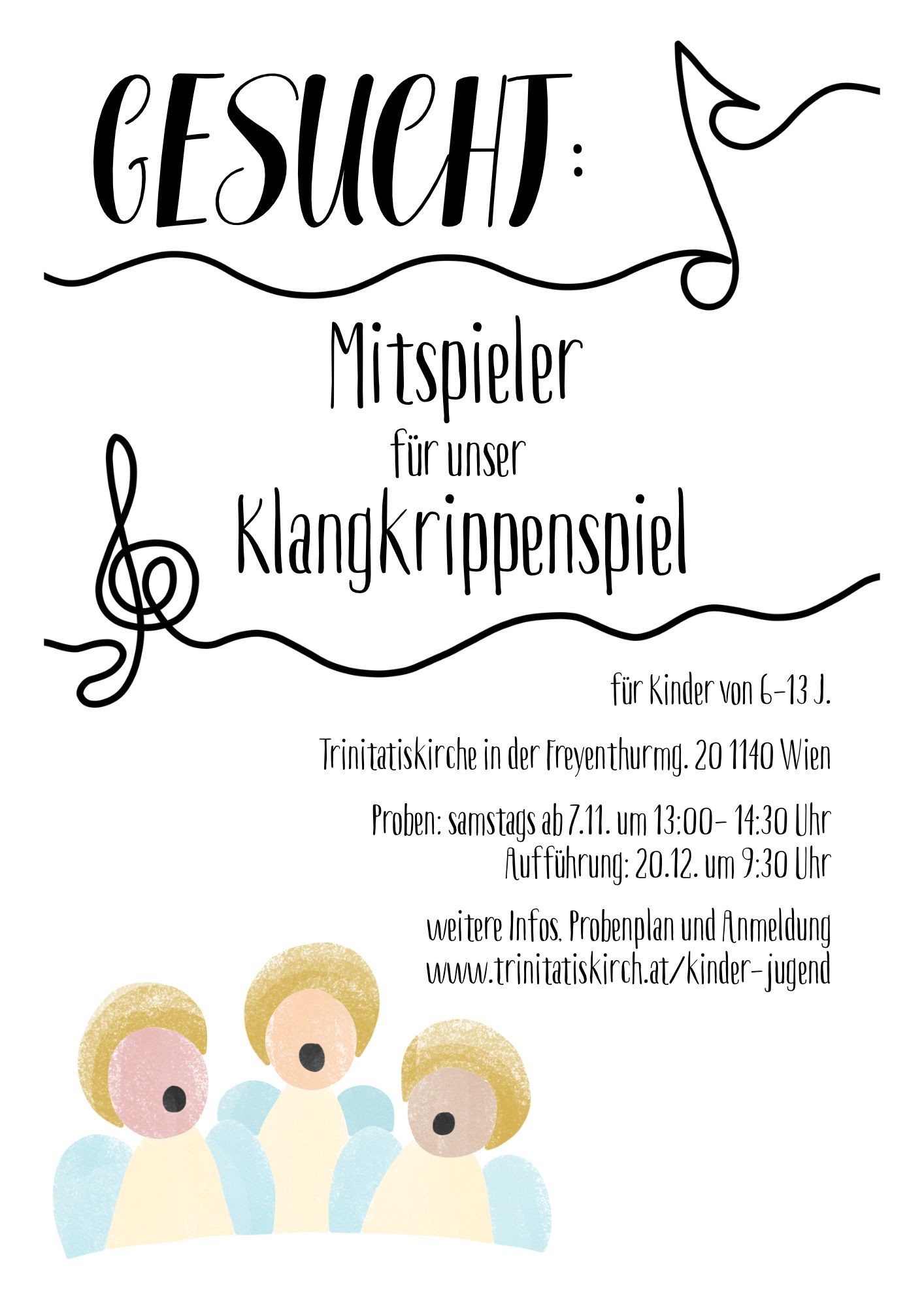 Wir suchen motivierte Schauspieler:innen für das Krippenspiel