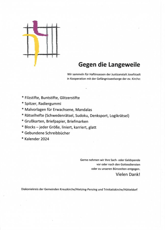 Gegen die Langeweile